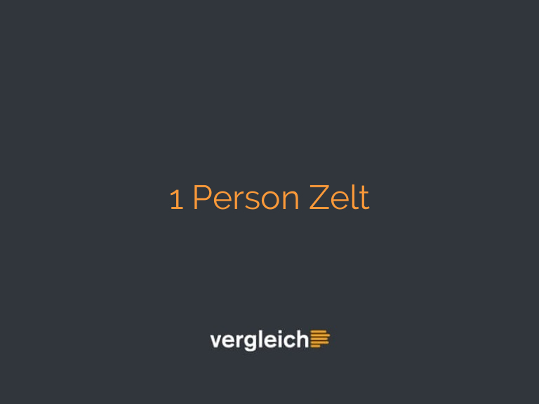 1 Person Zelt