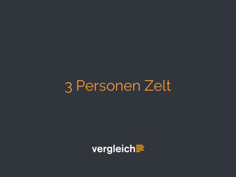 3 Personen Zelt