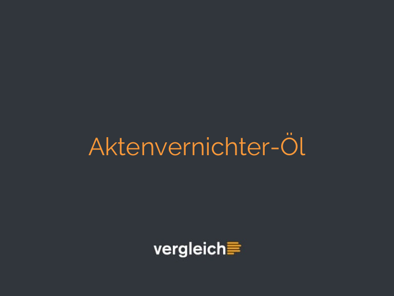 Aktenvernichter-Öl