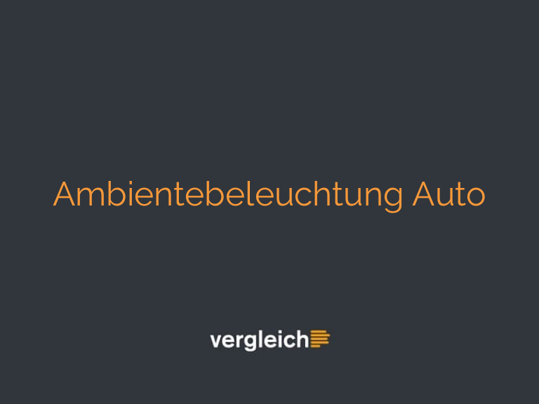 Ambientebeleuchtung Auto