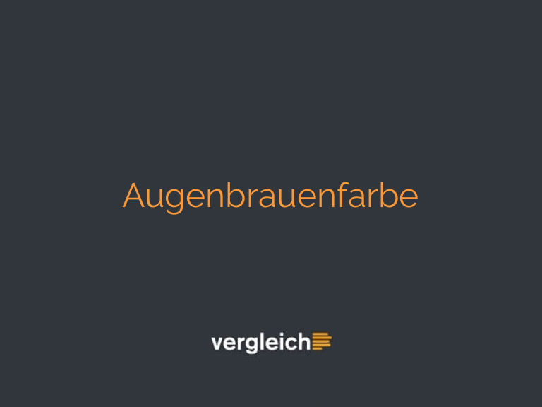 Augenbrauenfarbe