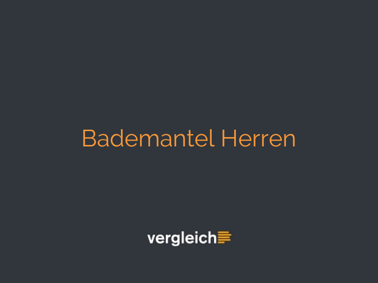 Bademantel Herren