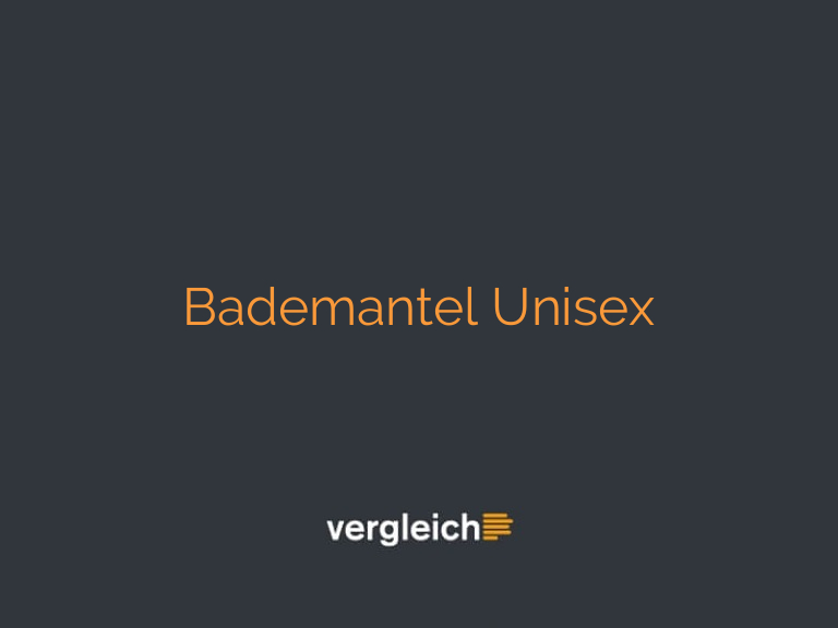 Bademantel Unisex