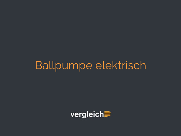 Ballpumpe elektrisch