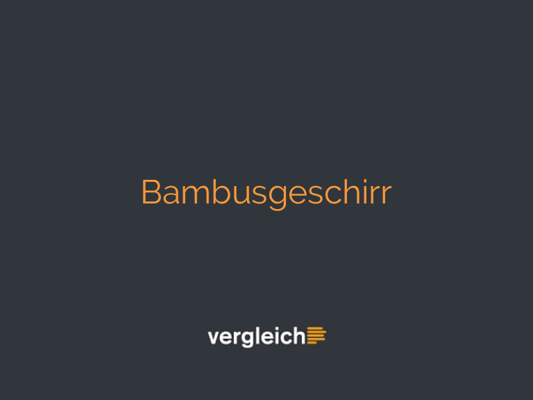 Bambusgeschirr