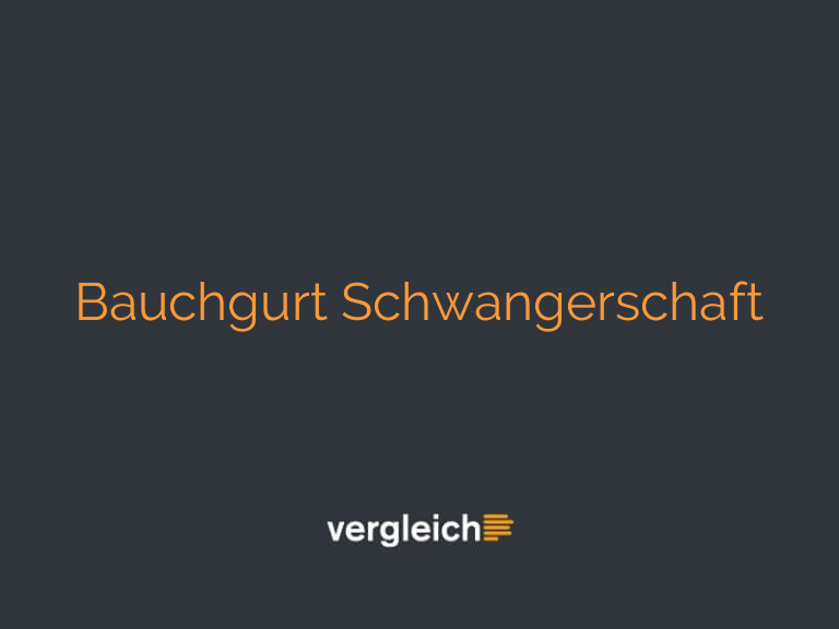 Bauchgurt Schwangerschaft