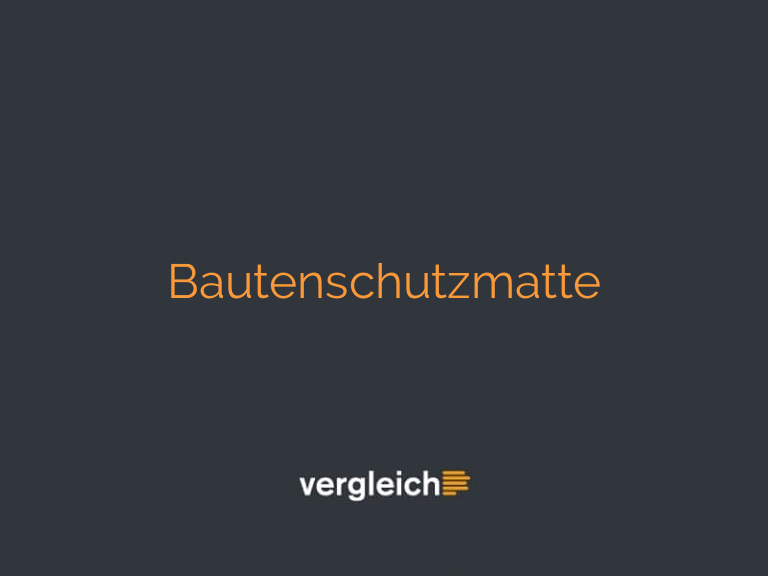 Bautenschutzmatte