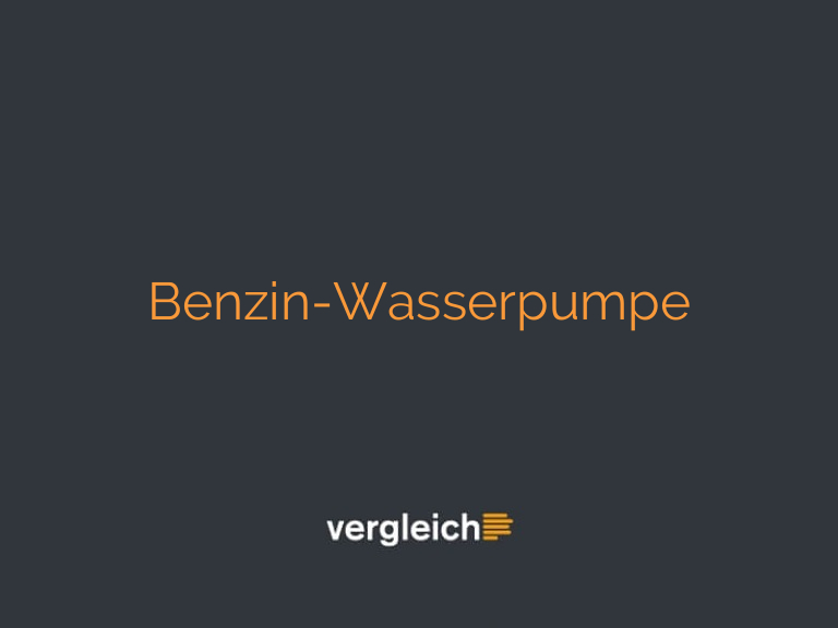 Benzin-Wasserpumpe