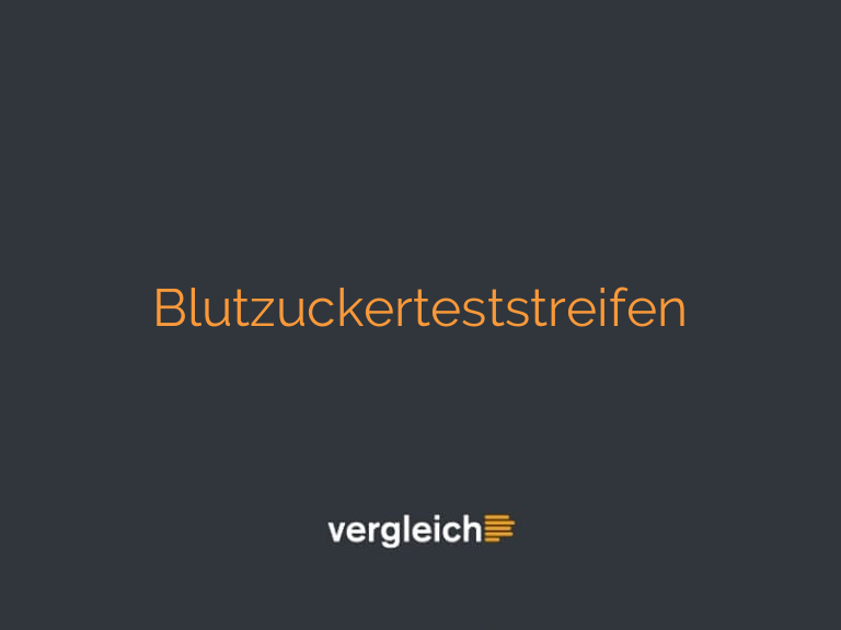 Blutzuckerteststreifen