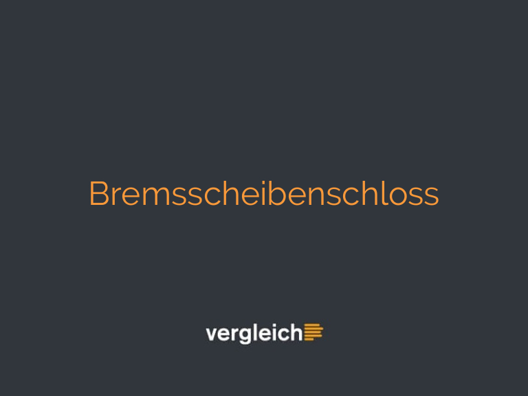 Bremsscheibenschloss