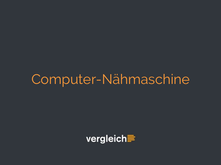 Computer-Nähmaschine