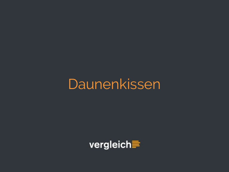 Daunenkissen