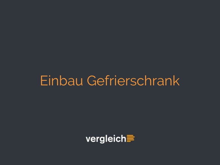 Einbau Gefrierschrank