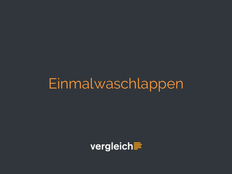 Einmalwaschlappen