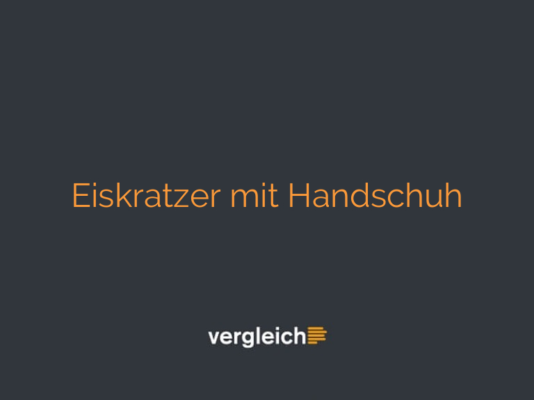 Eiskratzer mit Handschuh