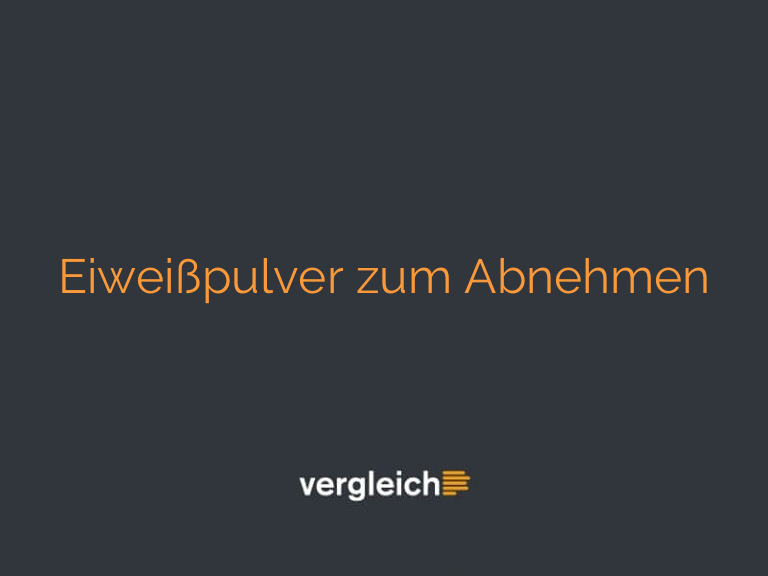 Eiweißpulver zum Abnehmen