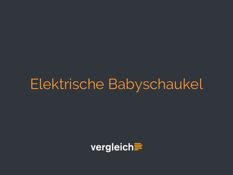Elektrische Babyschaukel