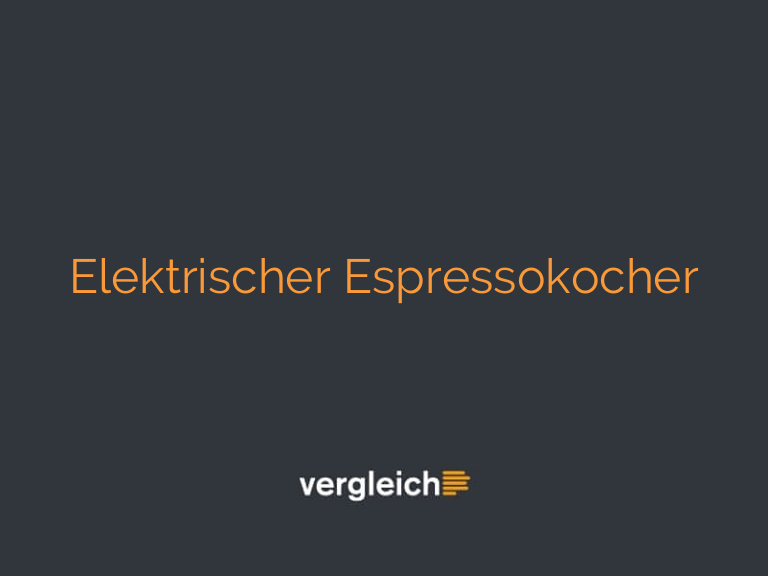 Elektrischer Espressokocher