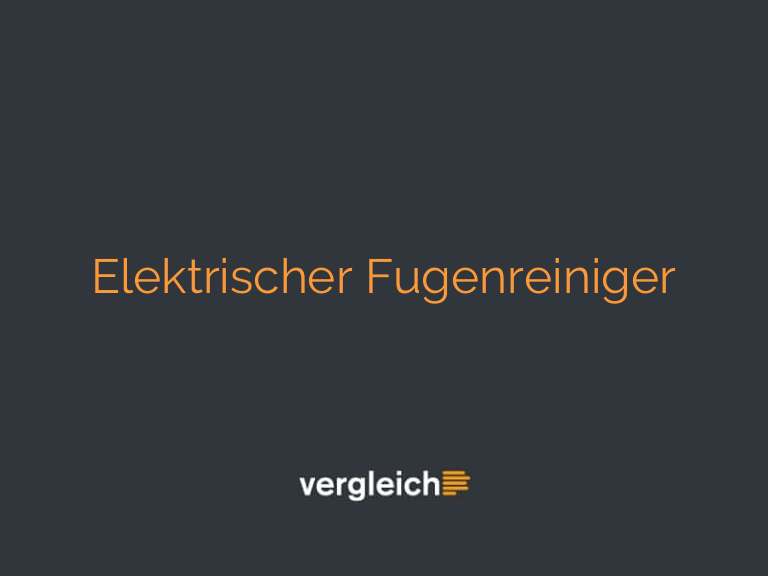 Elektrischer Fugenreiniger