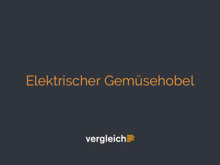 Elektrischer Gemüsehobel