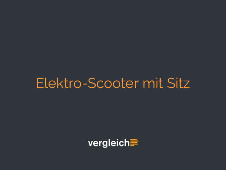 Elektro-Scooter mit Sitz