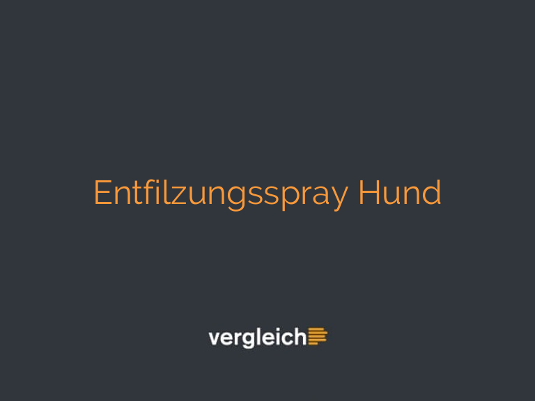 Entfilzungsspray Hund