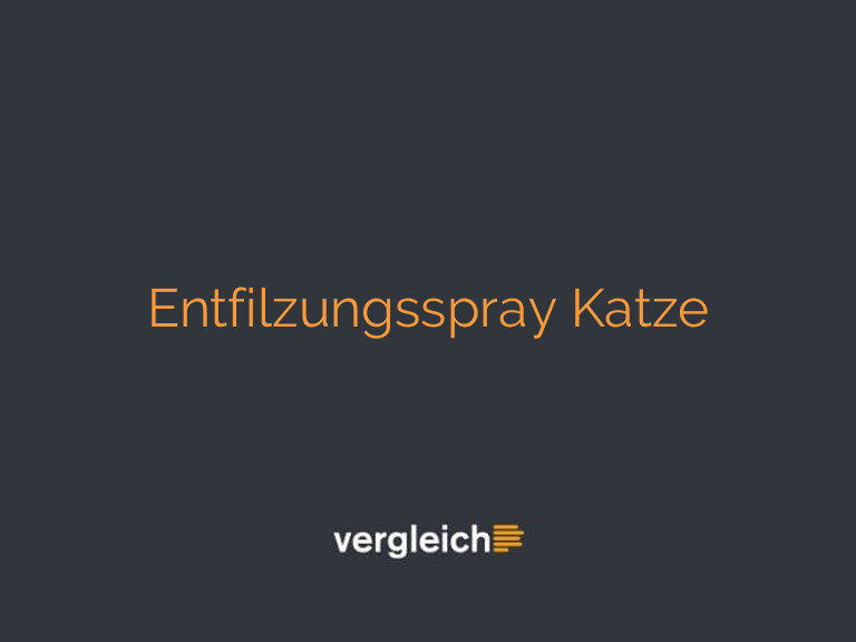 Entfilzungsspray Katze
