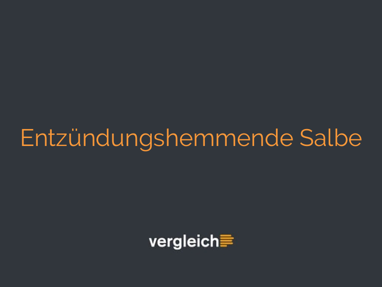 Entzündungshemmende Salbe