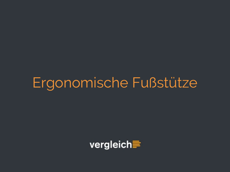 Ergonomische Fußstütze