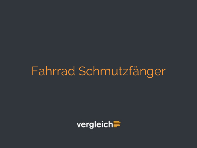 Fahrrad Schmutzfänger