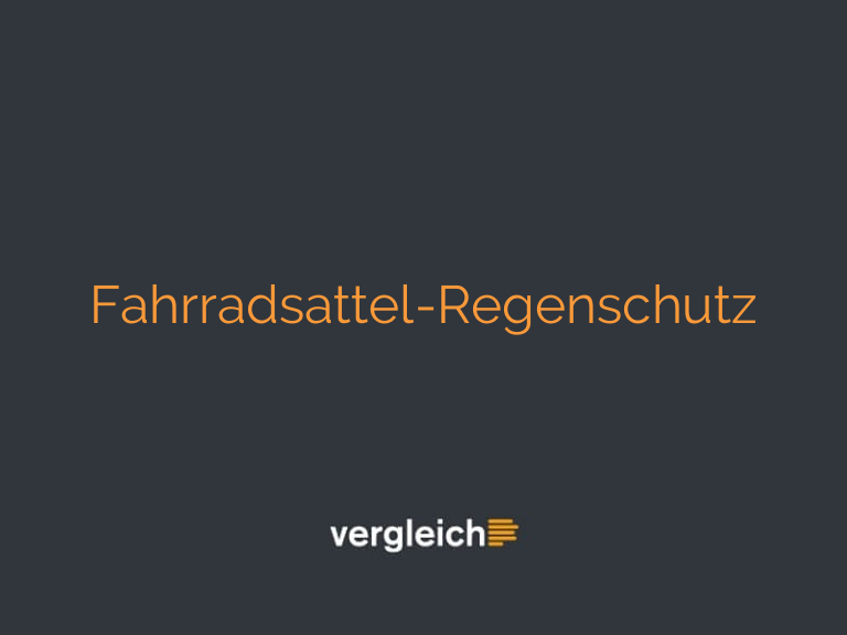 Fahrradsattel-Regenschutz