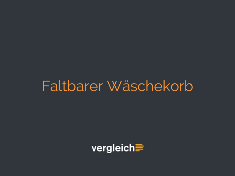 Faltbarer Wäschekorb