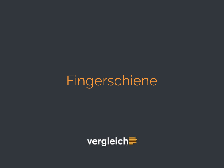 Fingerschiene