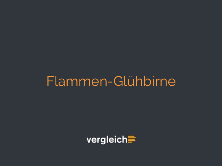 Flammen-Glühbirne