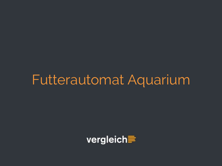 Futterautomat Aquarium