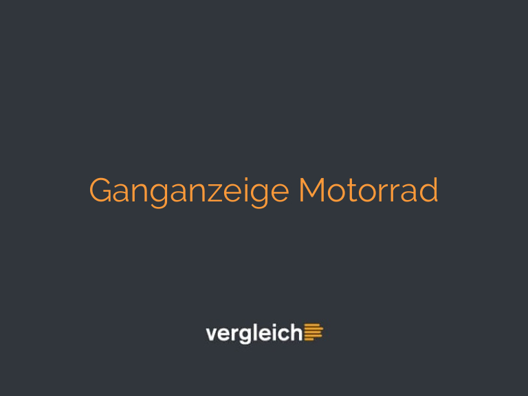 Ganganzeige Motorrad