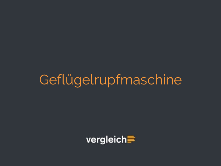 Geflügelrupfmaschine