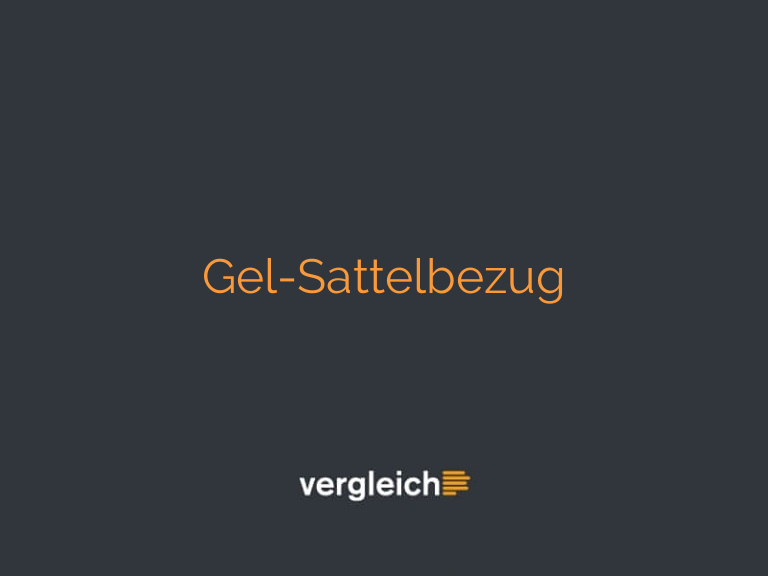 Gel-Sattelbezug