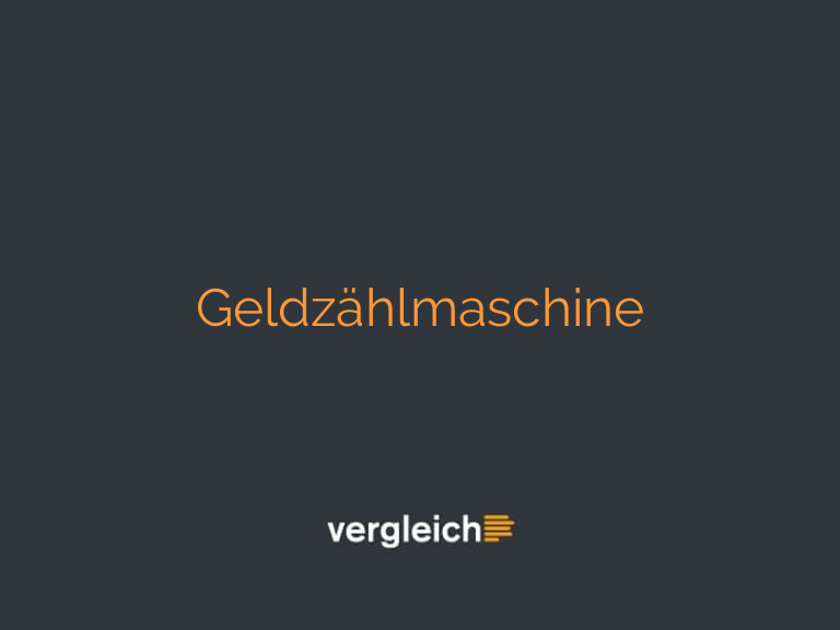 Geldzählmaschine