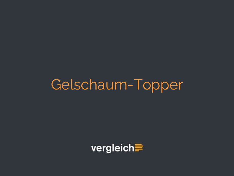 Gelschaum-Topper