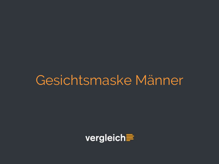 Gesichtsmaske Männer