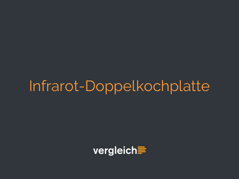 Infrarot-Doppelkochplatte