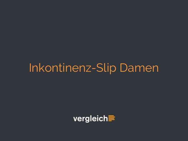 Inkontinenz-Slip Damen