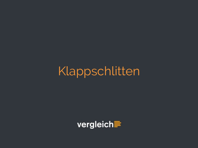 Klappschlitten