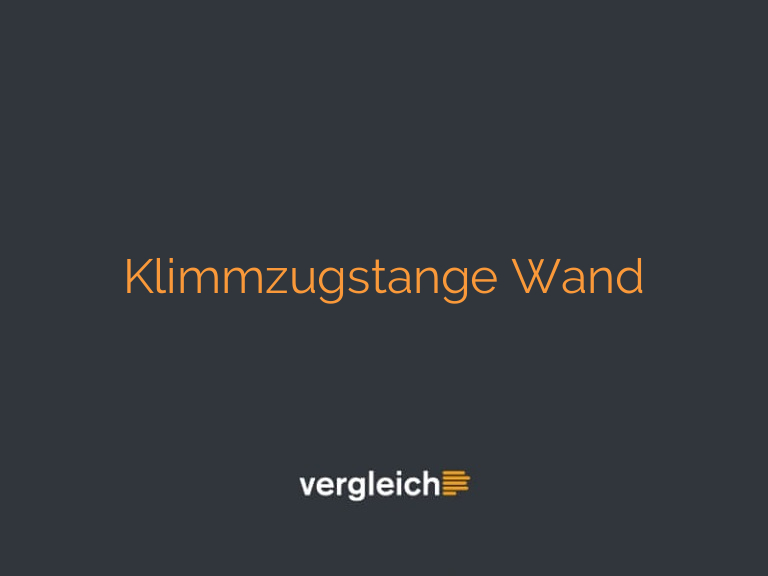 Klimmzugstange Wand