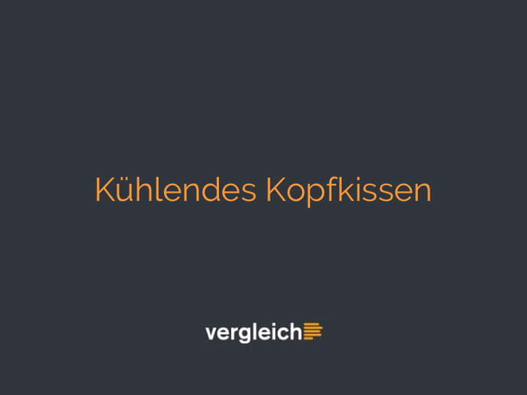 Kühlendes Kopfkissen
