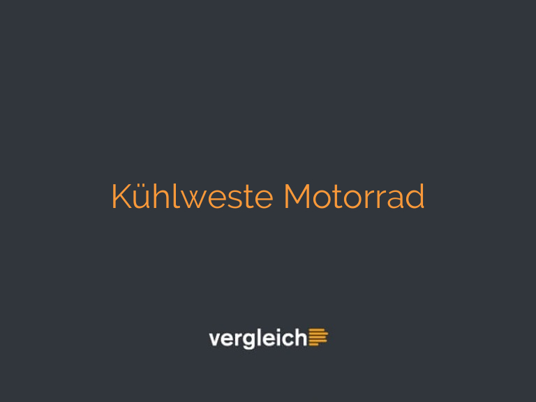 Kühlweste Motorrad