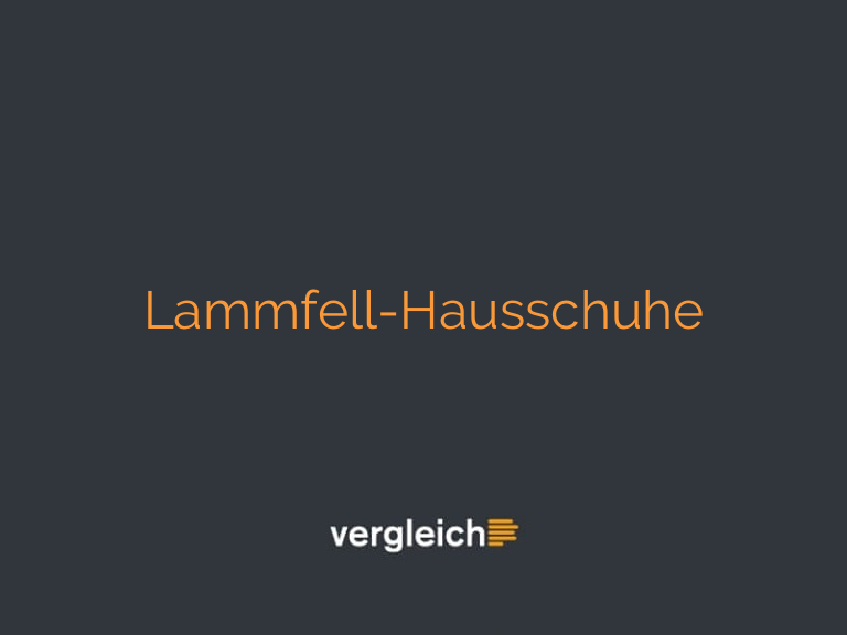 Lammfell-Hausschuhe