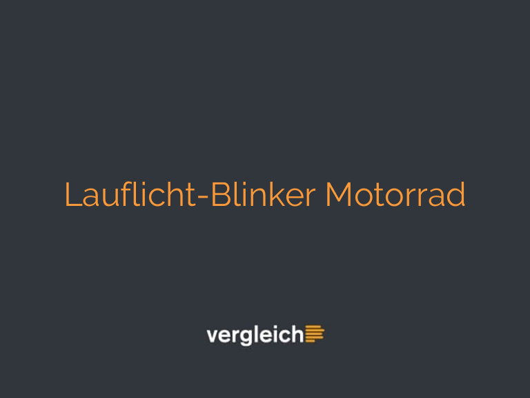 Lauflicht-Blinker Motorrad