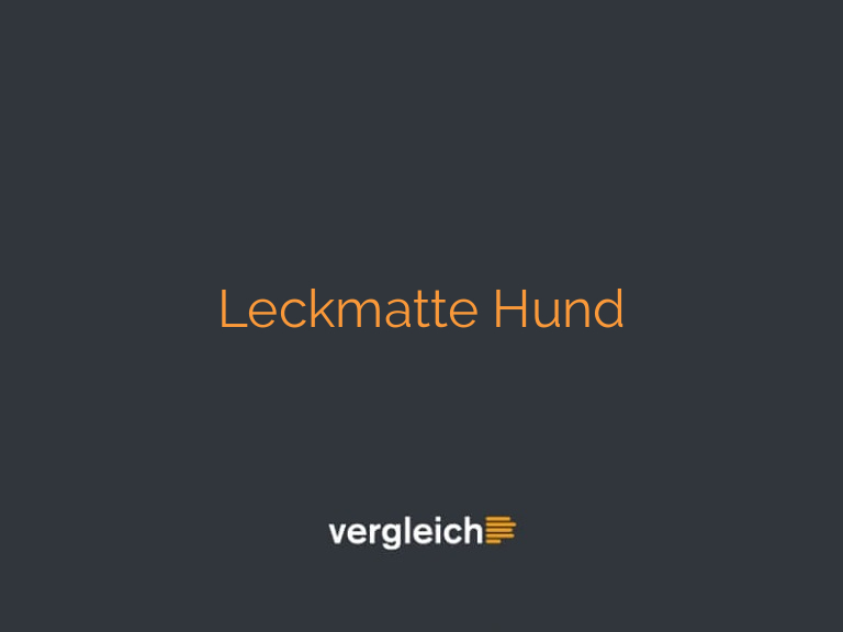 Leckmatte Hund